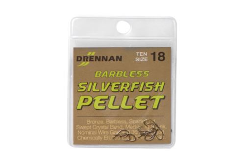 Háčky DRENNAN Barbless Silverfish Pellet
