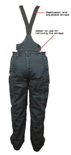 WATERPROOF BIB&BRACE BLACK COLOR
