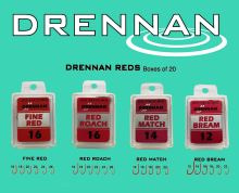 Háčky DRENNAN Závodní Red (Fine,Bream,Match, Roach)
