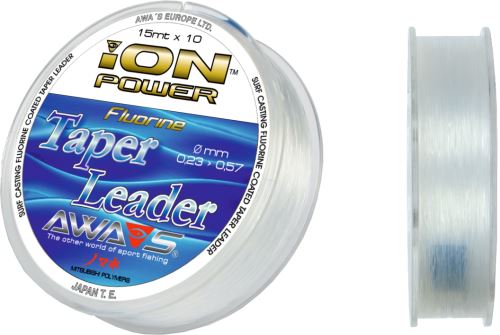 Vlasec AWA'S Ion Power Fluorine Taper Leaders 15Mtx10 Leaders