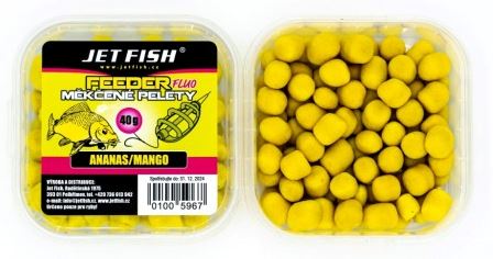 Měkčené pelety Jet Fish Fluo 40g - ANANAS/MANGO