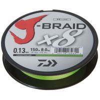 Pletená šňůra Daiwa J-Braid 8 Chartreuse 150m