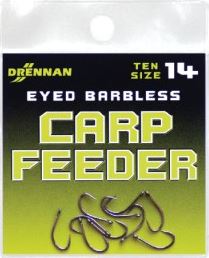 Háčky DRENNAN Carp Feeder-Barbless
