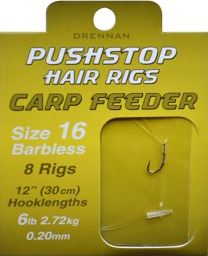 Háčky DRENNAN Pushstop Hair Rigs : Carp Feeder